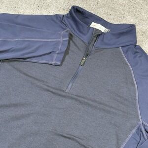 KJUS Curve Half Zip Pullover Men's 52 Large Gray Blue Performance Golf Stretch